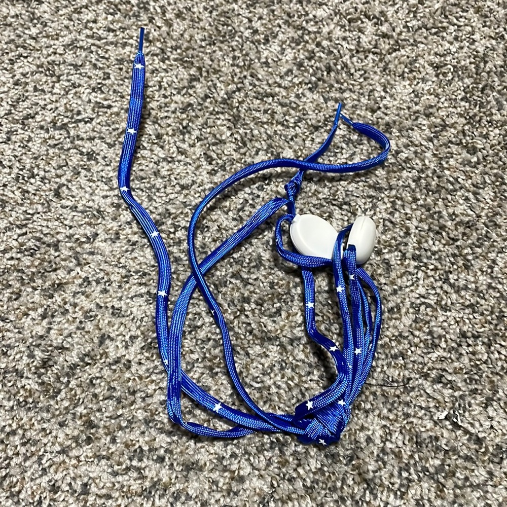 Aerie Blue Star Light Up Shoelaces